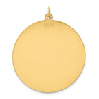 Sterling Silver GP Engraveable Round Polished Disc Charm