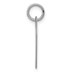 SS Rh-plt Engraveable Heart Polished Front/Satin Back Disc Charm