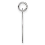 SS Rh-plt Engraveable Round Patterned Polished Front/Satin Back Disc