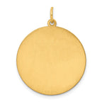 Sterling Silver GP Engraveable Round Polished Disc Charm
