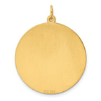 Sterling Silver GP Engraveable Round Polished Disc Charm