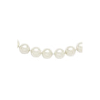 Majestik 10-11mm White Imitation Shell Pearl Hand-knotted Slip-on Necklace