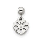 Mio Memento Sterling Silver Dangle Heart Charm