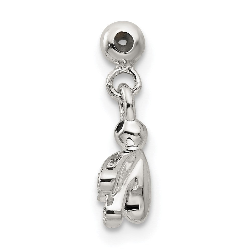 Mio Memento Sterling Silver Crystal Enamel Dangle Bee Charm