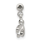 Mio Memento Sterling Silver Crystal Enamel Dangle Bee Charm