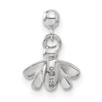 Mio Memento Sterling Silver Crystal Enamel Dangle Bee Charm