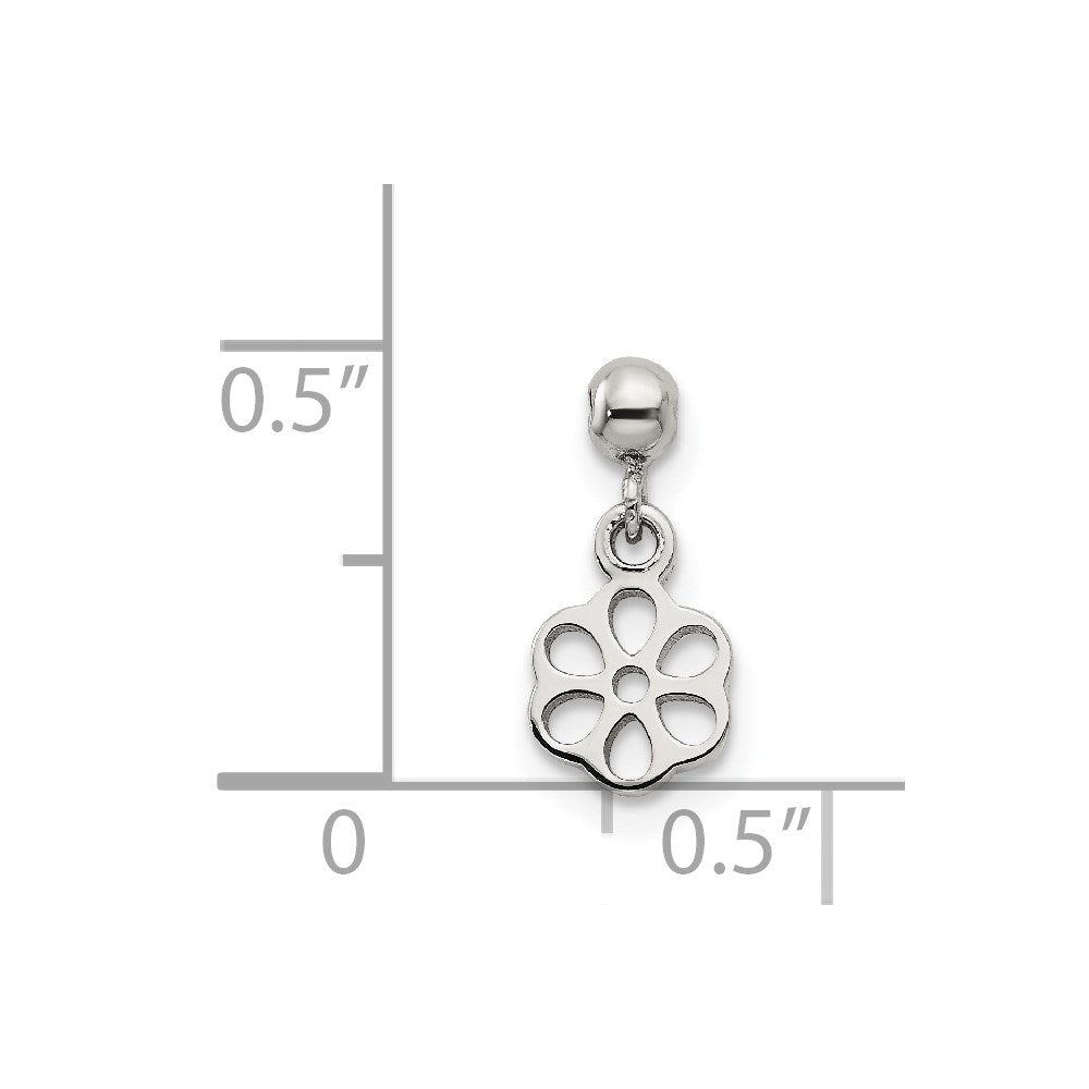 Mio Memento Sterling Silver Dangle Flower Charm