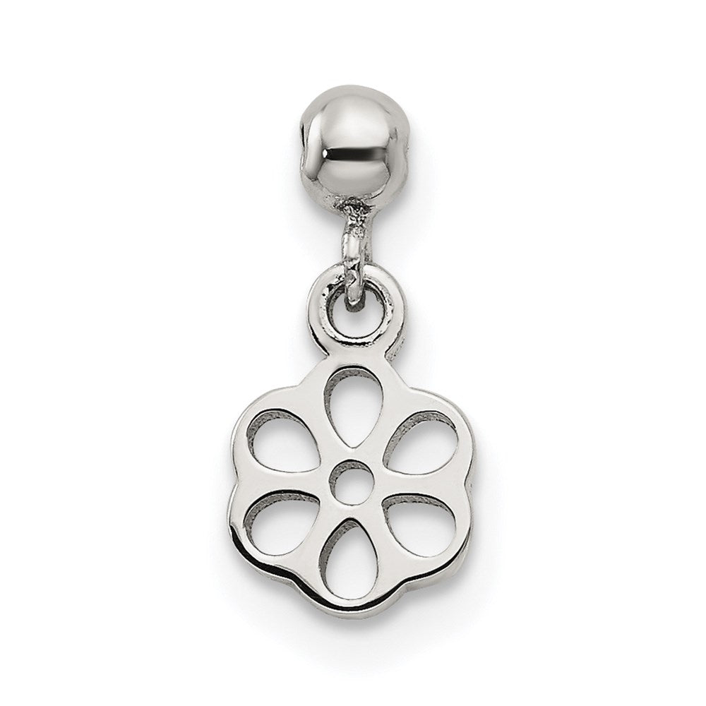 Mio Memento Sterling Silver Dangle Flower Charm