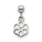 Mio Memento Sterling Silver Dangle Flower Charm