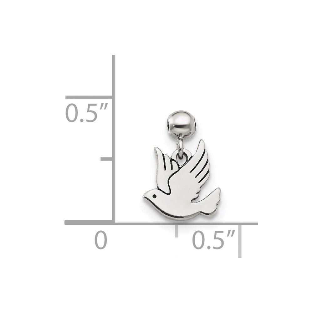 Mio Memento Sterling Silver Dangle Bird Charm