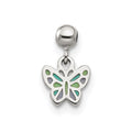 Mio Memento Sterling Silver Enamel Dangle Butterfly Charm
