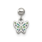 Mio Memento Sterling Silver Enamel Dangle Butterfly Charm