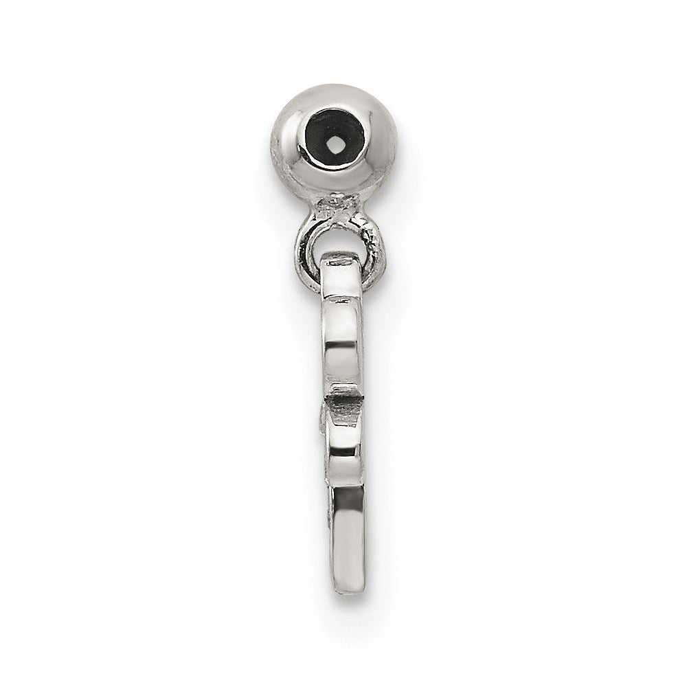 Mio Memento Sterling Silver Enamel CZ Dangle Dragonfly Charm