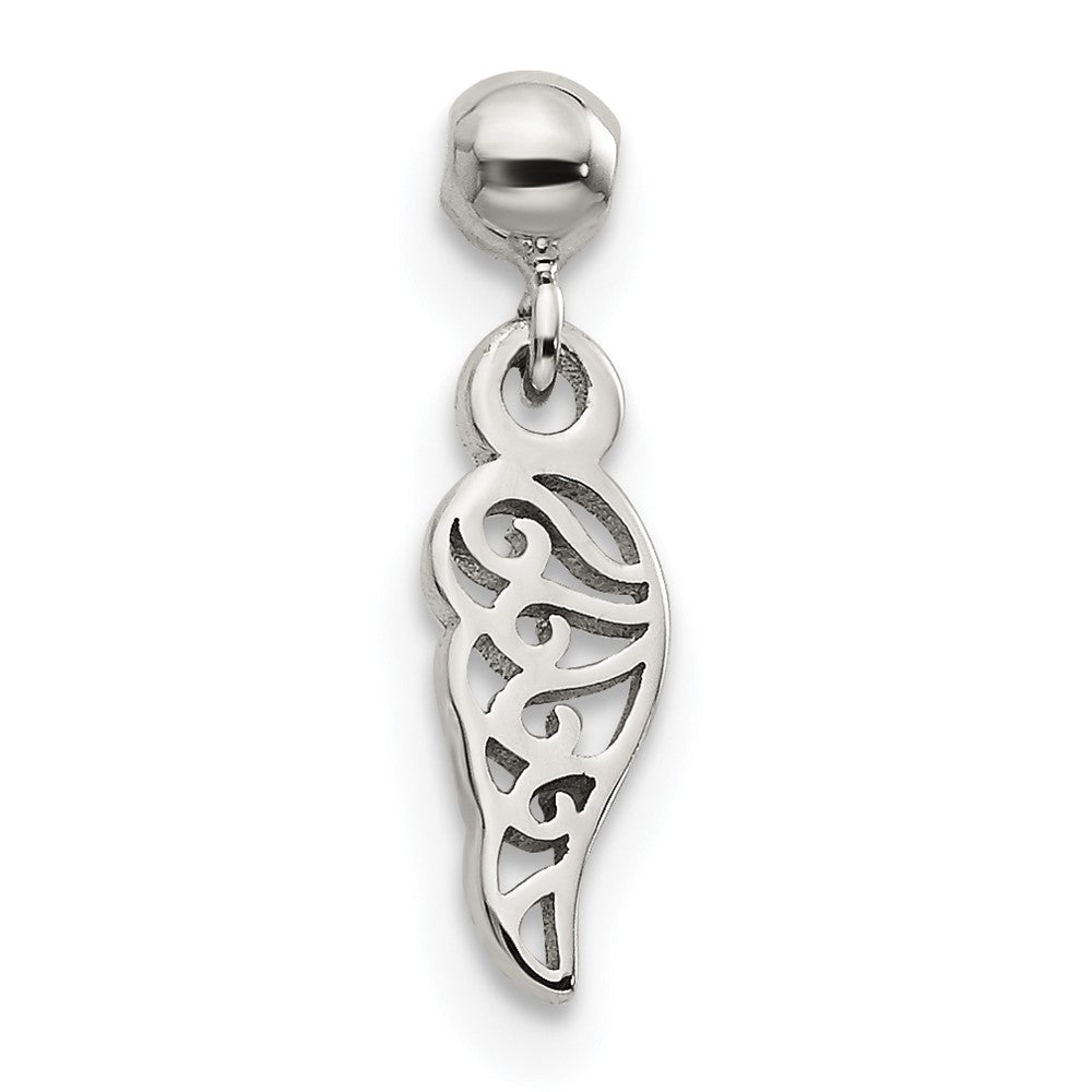Mio Memento Sterling Silver Dangle Wing Charm