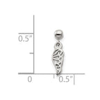 Mio Memento Sterling Silver Dangle Wing Charm