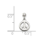 Mio Memento Sterling Silver Dangle Peace Charm