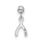 Mio Memento Sterling Silver Dangle Wish Bone Charm