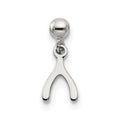 Mio Memento Sterling Silver Dangle Wish Bone Charm