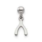 Mio Memento Sterling Silver Dangle Wish Bone Charm