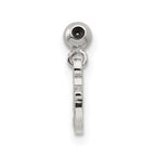 Mio Memento Sterling Silver CZ Dangle Horseshoe Charm