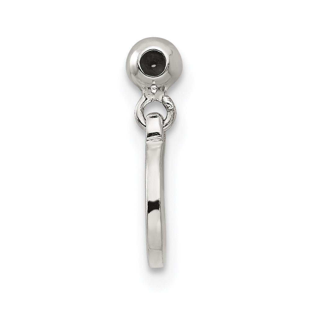 Mio Memento Sterling Silver CZ Dangle Peace Charm