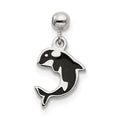 Mio Memento Sterling Silver Enamel Dangle Whale Charm