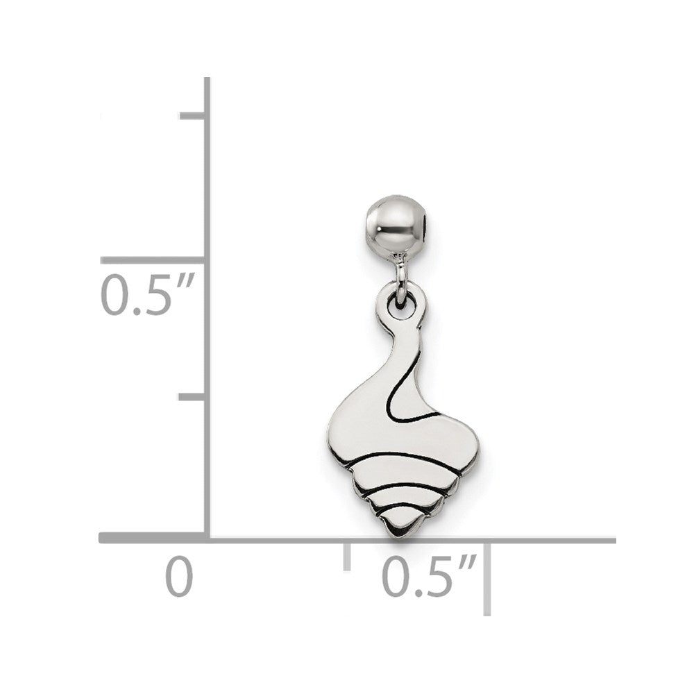 Mio Memento Sterling Silver Dangle Shell Charm