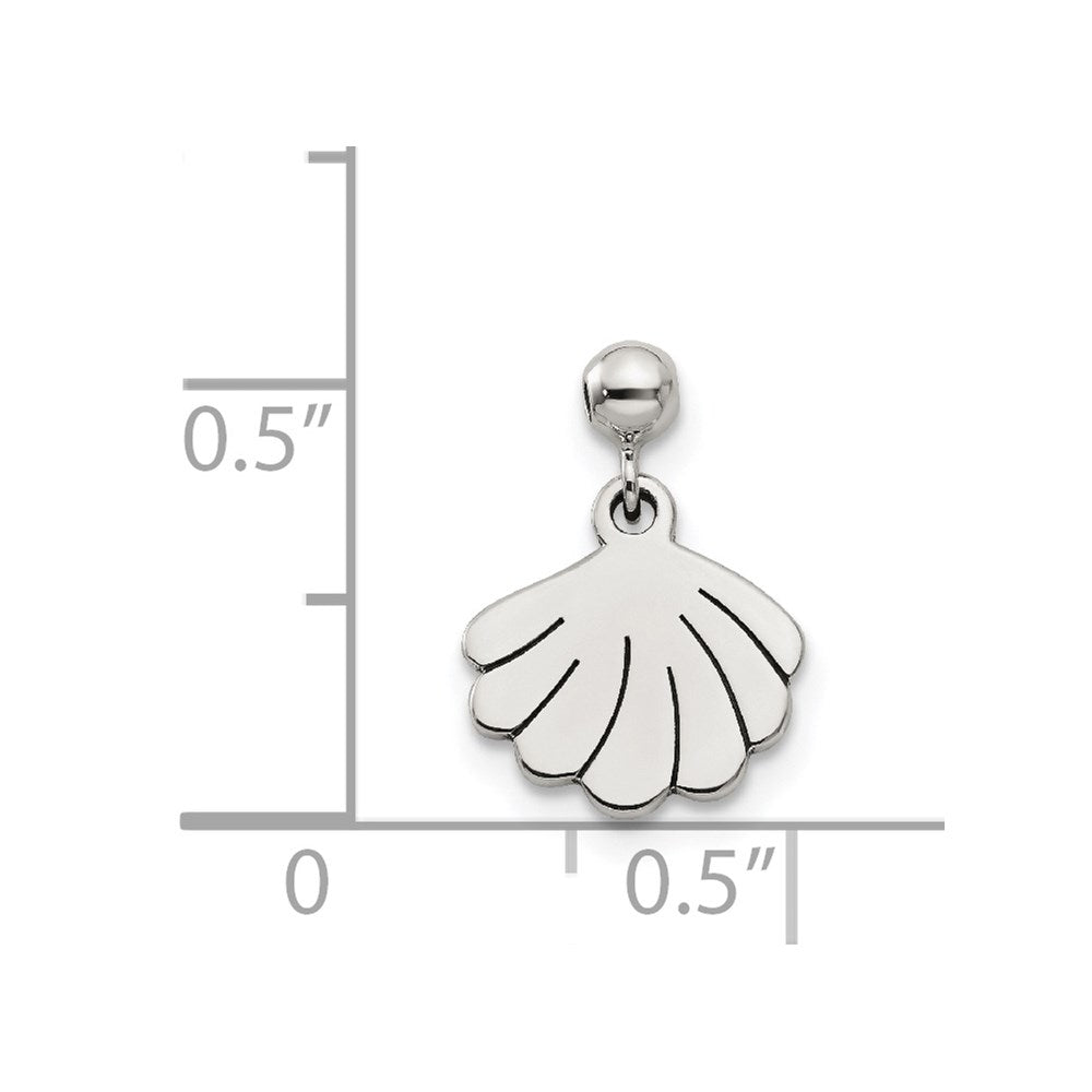 Mio Memento Sterling Silver Dangle Shell Charm