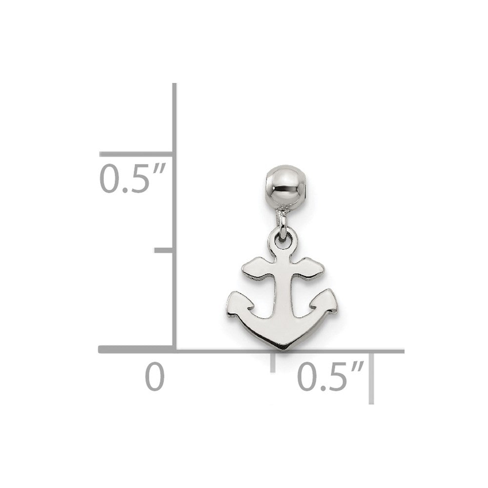 Mio Memento Sterling Silver Dangle Anchor Charm