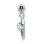 Mio Memento Sterling Silver Enamel Dangle Sandal Charm