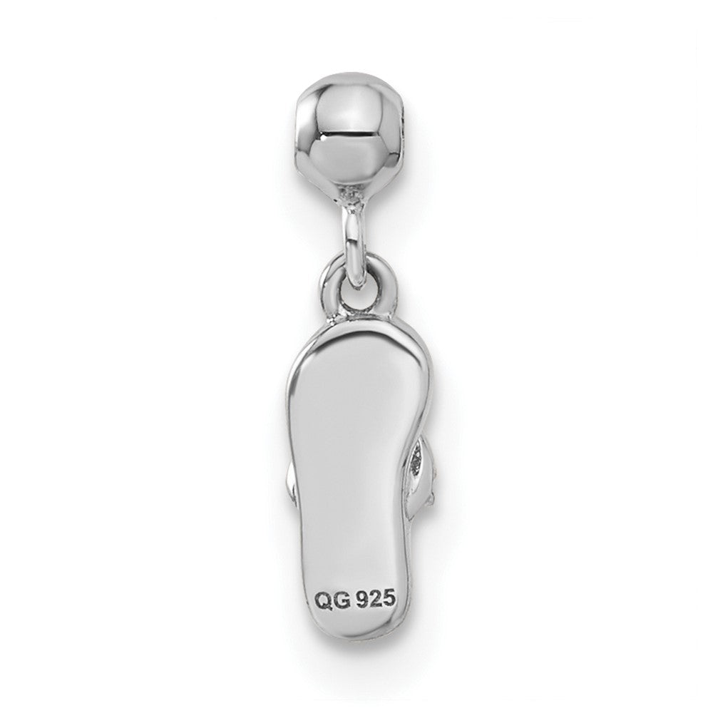 Mio Memento Sterling Silver Enamel Dangle Sandal Charm