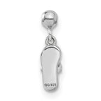 Mio Memento Sterling Silver Enamel Dangle Sandal Charm