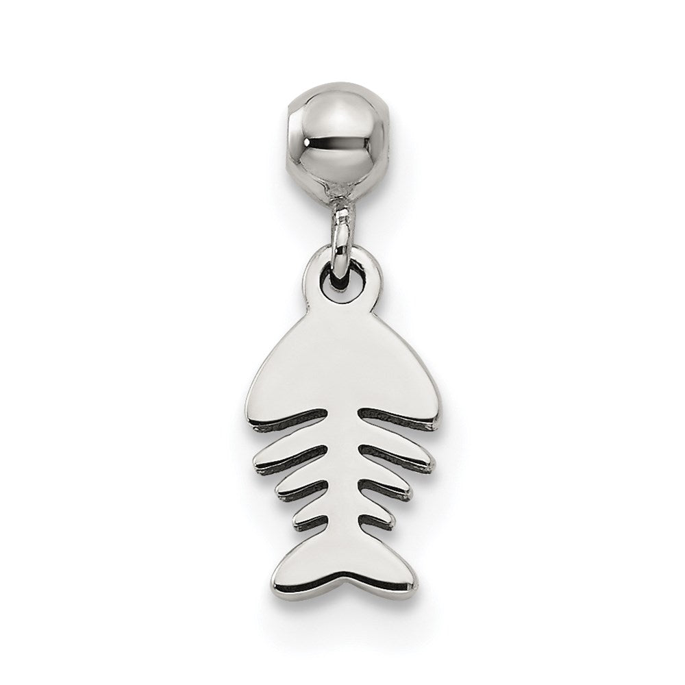 Mio Memento Sterling Silver Dangle Fish Charm