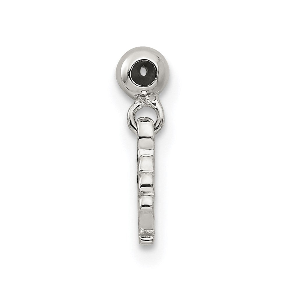 Mio Memento Sterling Silver Blue CZ Dangle Shell Charm