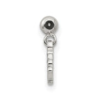 Mio Memento Sterling Silver Blue CZ Dangle Shell Charm
