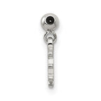 Mio Memento Sterling Silver Blue CZ Dangle Ship Charm
