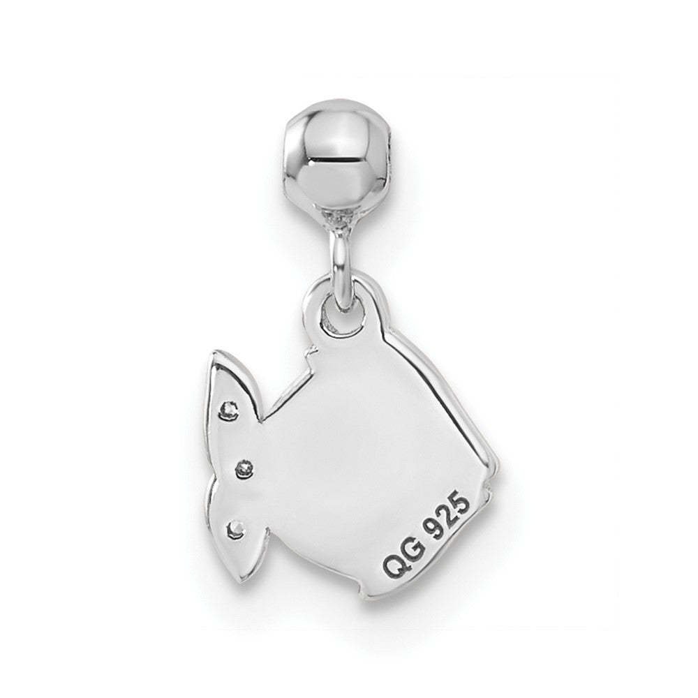 Mio Memento Sterling Silver Enamel Dangle Fish Charm