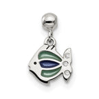 Mio Memento Sterling Silver Enamel Dangle Fish Charm