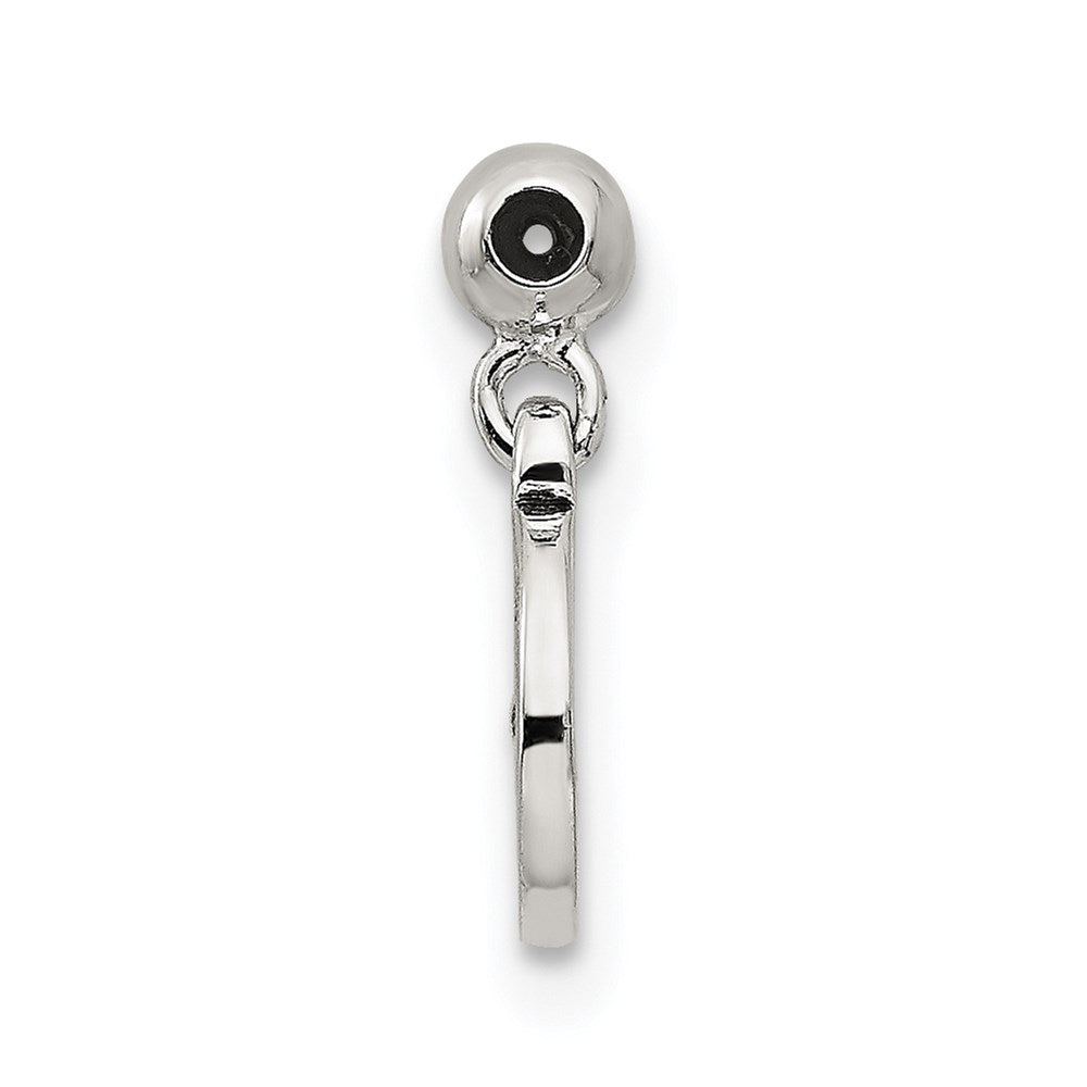 Mio Memento Sterling Silver Enamel CZ Dangle Compass Charm