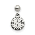 Mio Memento Sterling Silver Enamel CZ Dangle Compass Charm