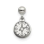 Mio Memento Sterling Silver Enamel CZ Dangle Compass Charm