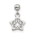 Mio Memento Sterling Silver Dangle Star Charm