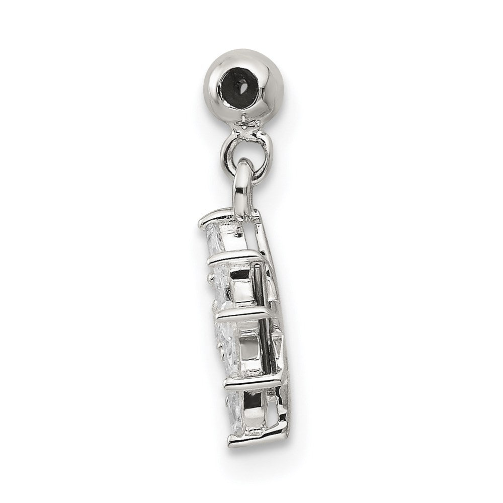 Mio Memento Sterling Silver CZ Dangle Star Charm