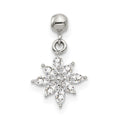 Mio Memento Sterling Silver CZ Dangle Star Charm