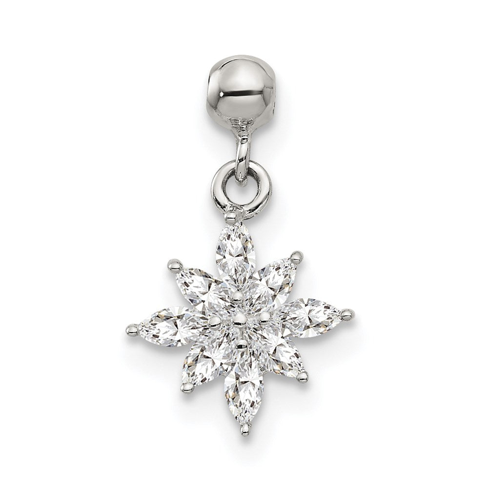 Mio Memento Sterling Silver CZ Dangle Star Charm