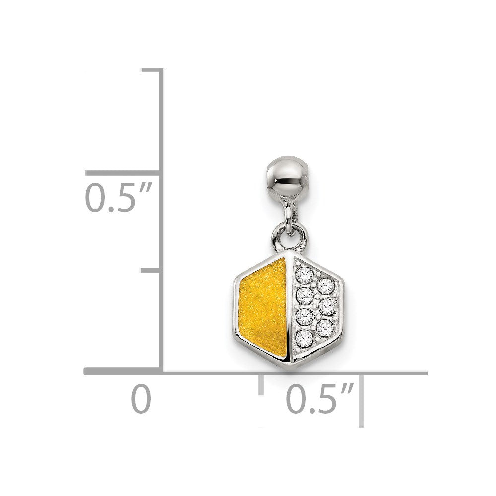 Mio Memento Sterling Silver Enamel CZ Dangle Charm