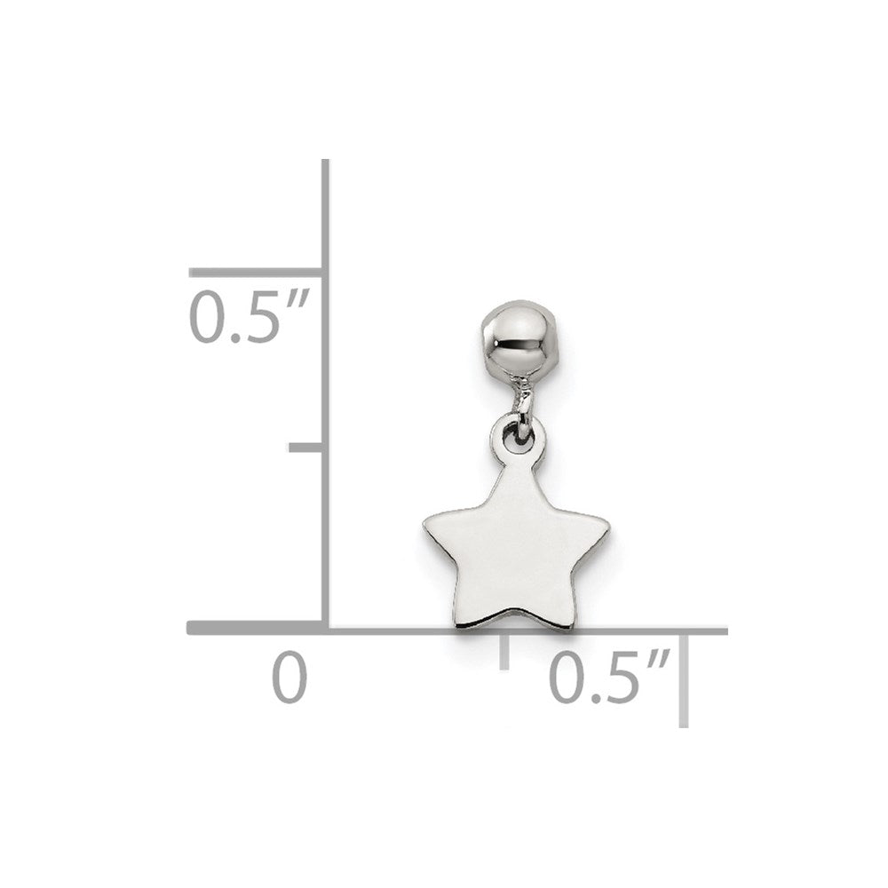 Mio Memento Sterling Silver Dangle Star Charm