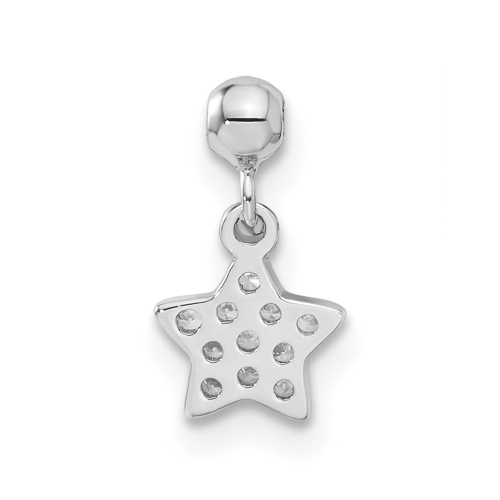Mio Memento Sterling Silver CZ Dangle Star Charm