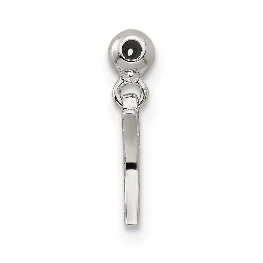 Mio Memento Sterling Silver CZ Dangle Moon Charm