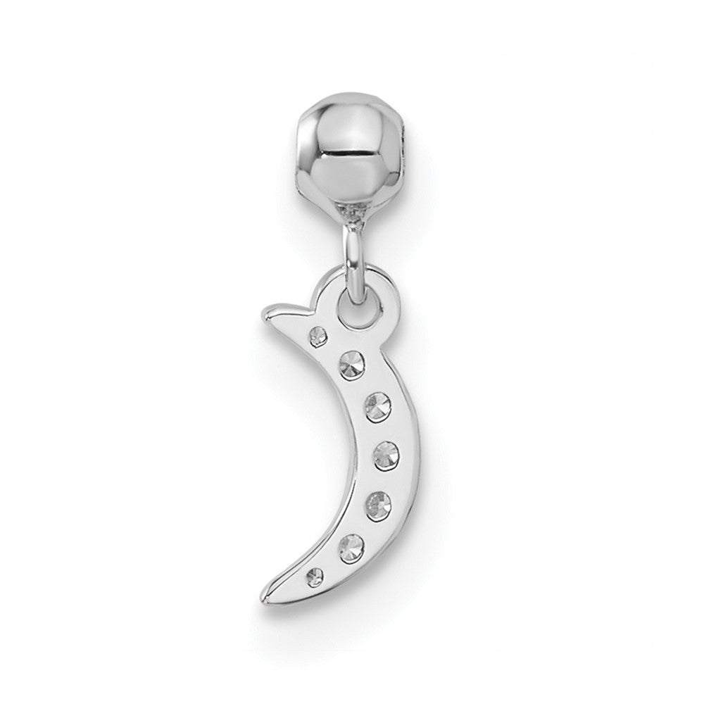 Mio Memento Sterling Silver CZ Dangle Moon Charm
